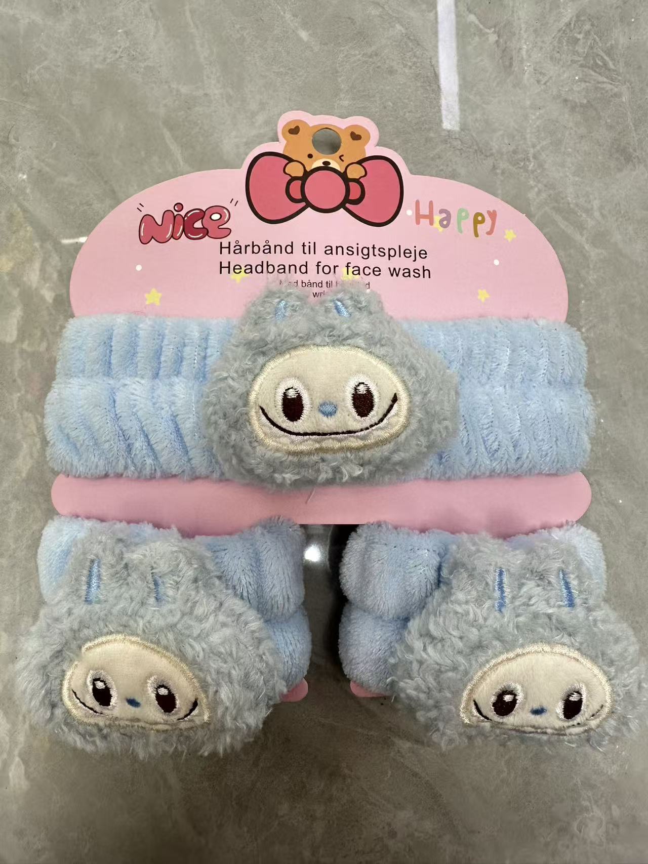 FLY1965 Winter Face wash Hair Band Female Korean version of Internet celebrity hair band Female student sweet and cute makeup, facial mask and hair band details Picture