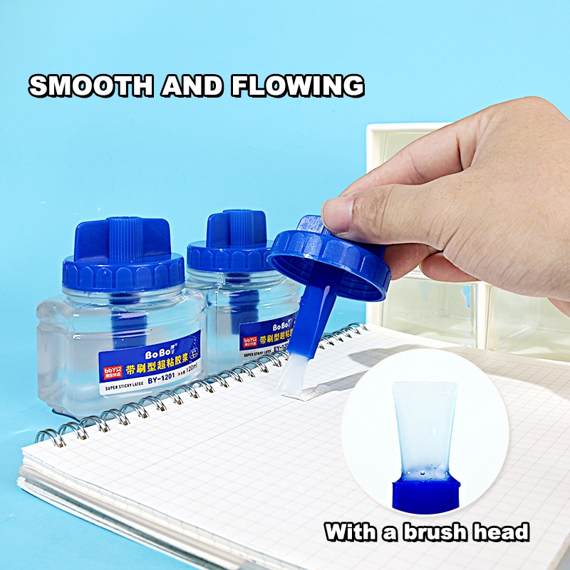 B-1201 Strong Brush Glue 120ml, student-specific, environmentally friendly, fast bonding, easy to use, odorless, and free of formaldehyde Specification drawing