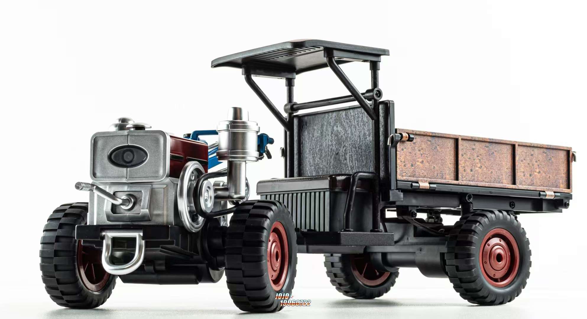 RC remote control car, retro tractor, hand-operated tricycle, four-wheel drive remote control car Specification image