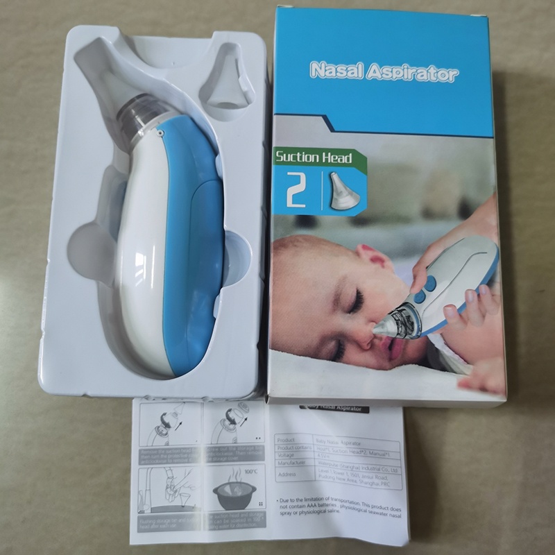 Electric nose aspirator, battery-powered, powerful, clean and safe, made of material and comes with a replacement head. Hot-selling recommendation