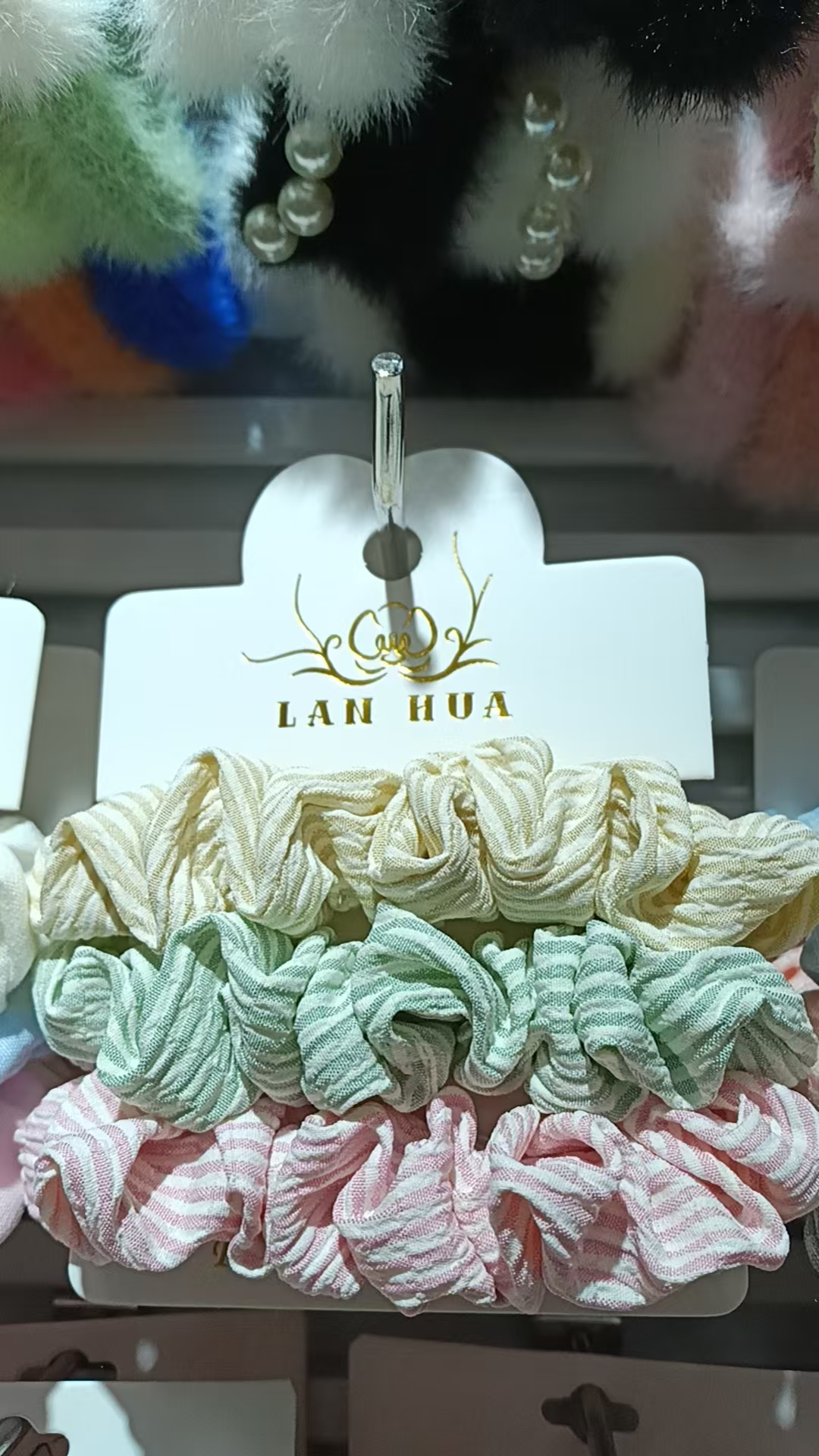 毛绒发圈头饰缎面网纱发圈头花发夹多款可选时尚百搭