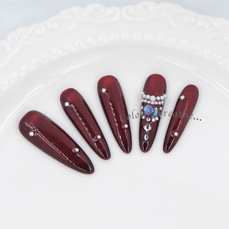Colorful Breathing Wearable Armor [New Year Battle Armor] Ruby color Pure and charming, Whitening in autumn and winter, Long water drop style, handcrafted wearable armor factory wholesale Application Scenario
