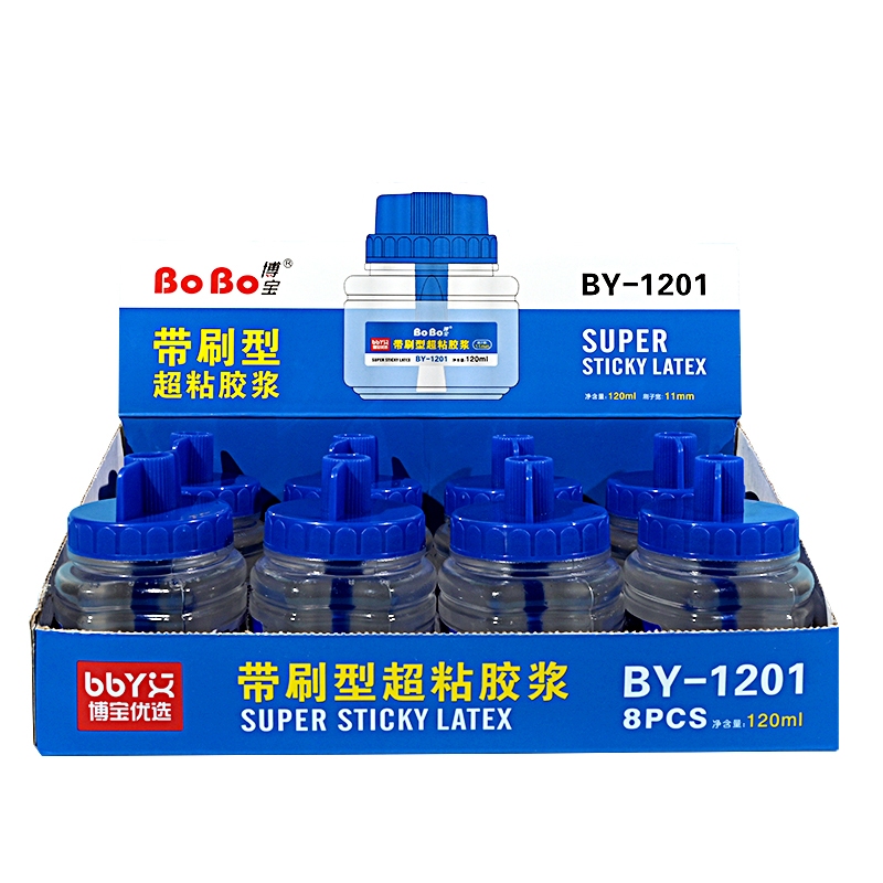 B-1201 Strong Brush Glue 120ml, student-specific, environmentally friendly, fast bonding, easy to use, odorless, and free of formaldehyde full figure