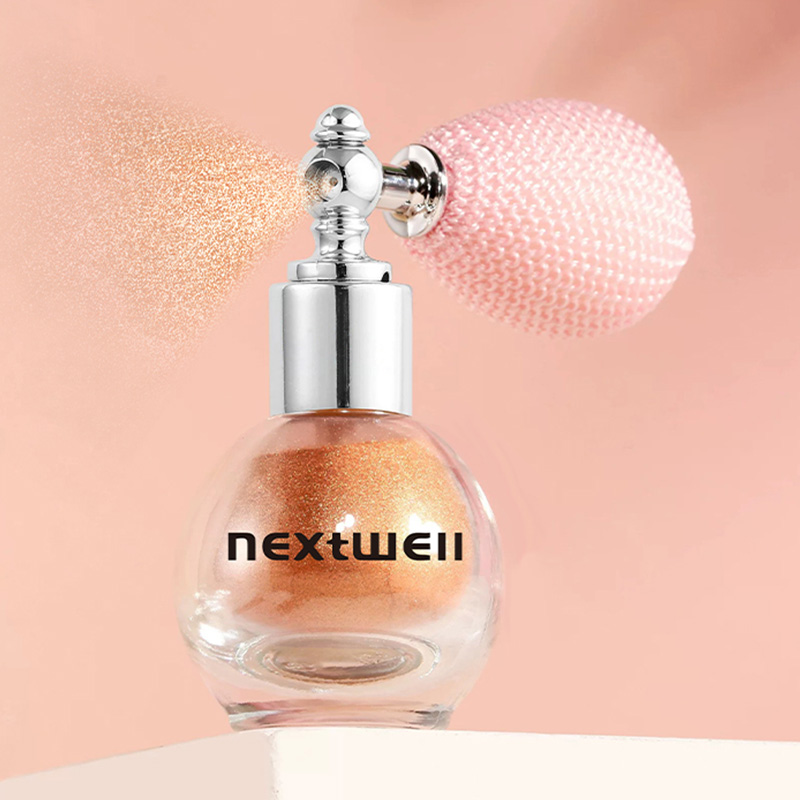跨境爆款Next Well身体闪粉高光喷雾亮晶晶头发锁骨脖子碎钻喷雾网红气囊新娘妆提亮闪光粉