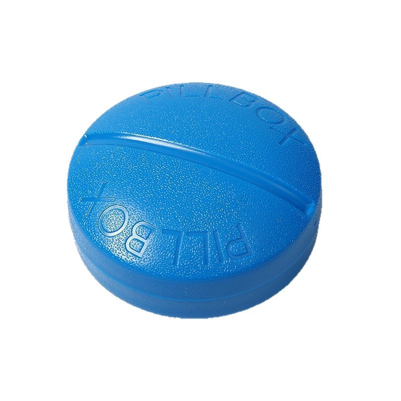 Round 4-Compartment Mini Medicine Box, Portable 4-Compartment Medicine Box, One-Week Travel Pill Storage Box, Multi-Color Storage Medicine Box Item Picture