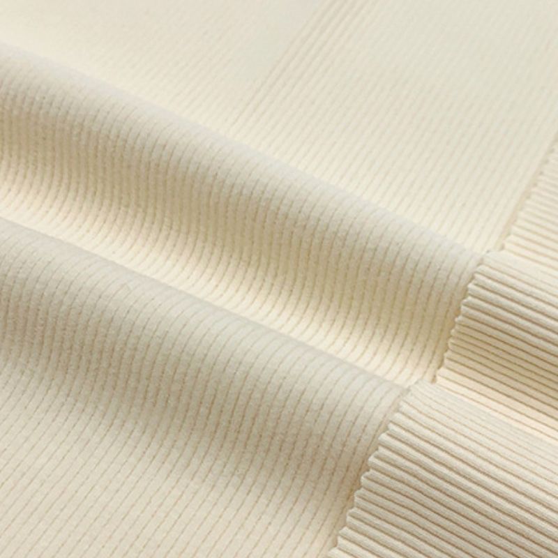 2*2慕斯尔随心裁抓毛260G法国弹力螺纹针织布打底衫内衣针织面料产品图