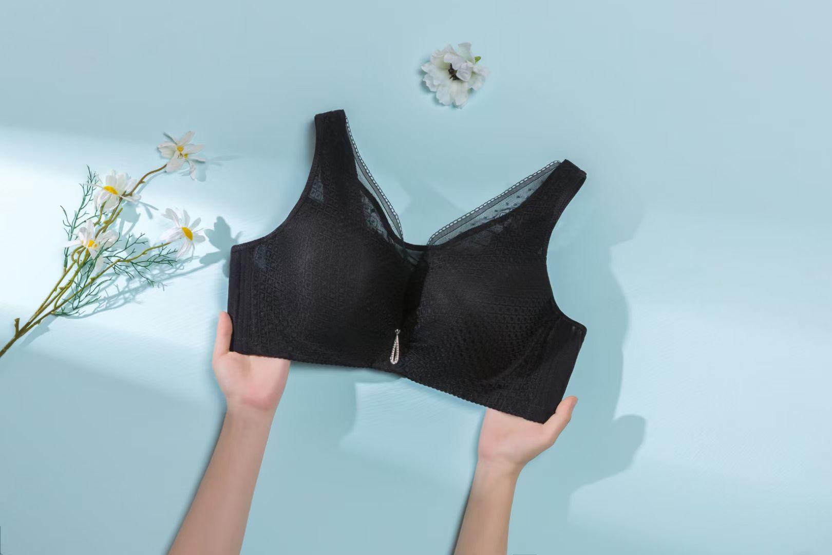 Cross-border lingerie: Women's plus-size bras without underwire detail image 10