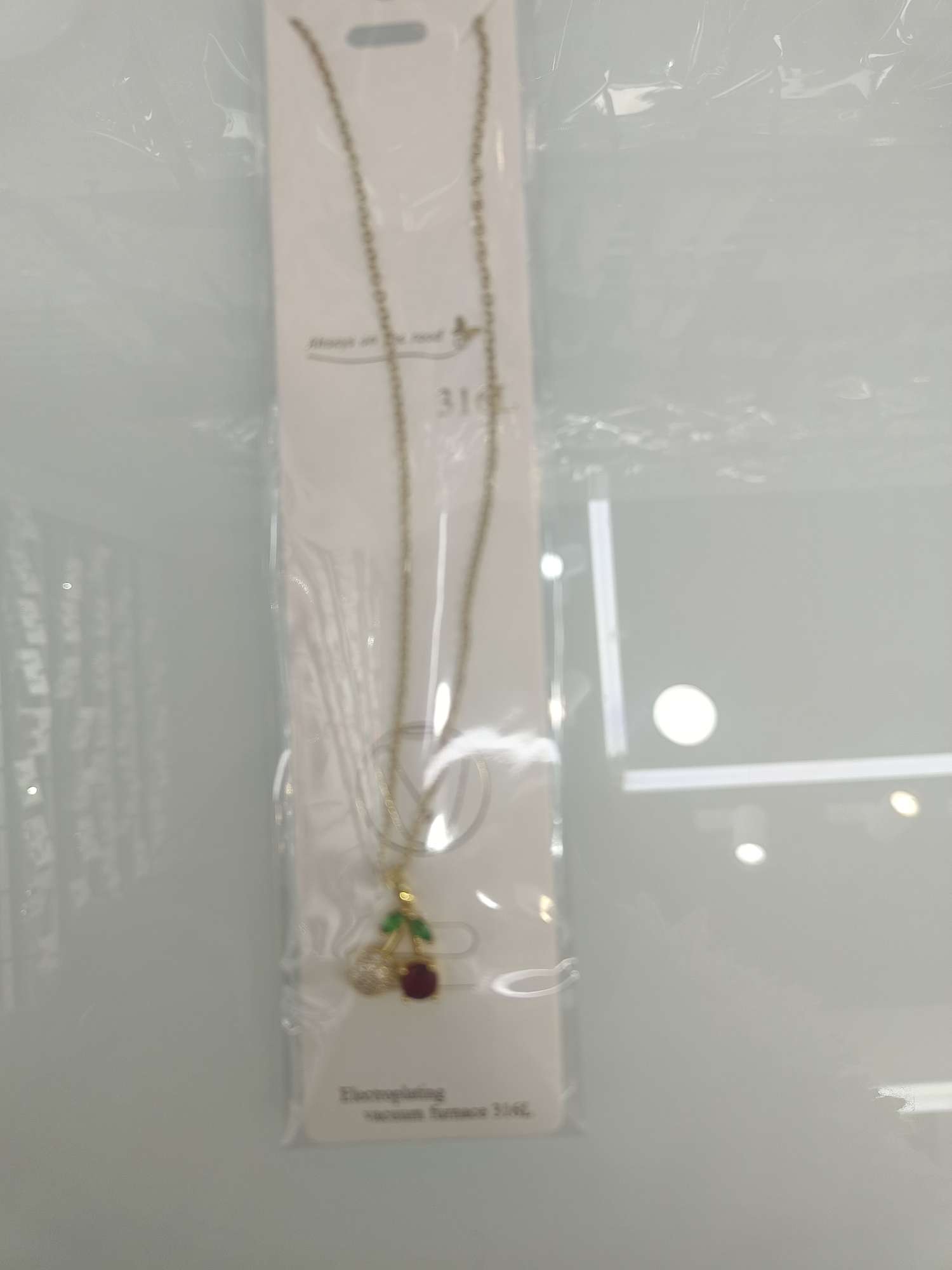 时尚水钻瓜链项链不锈钢项饰简约百搭珍珠项链女款首饰品