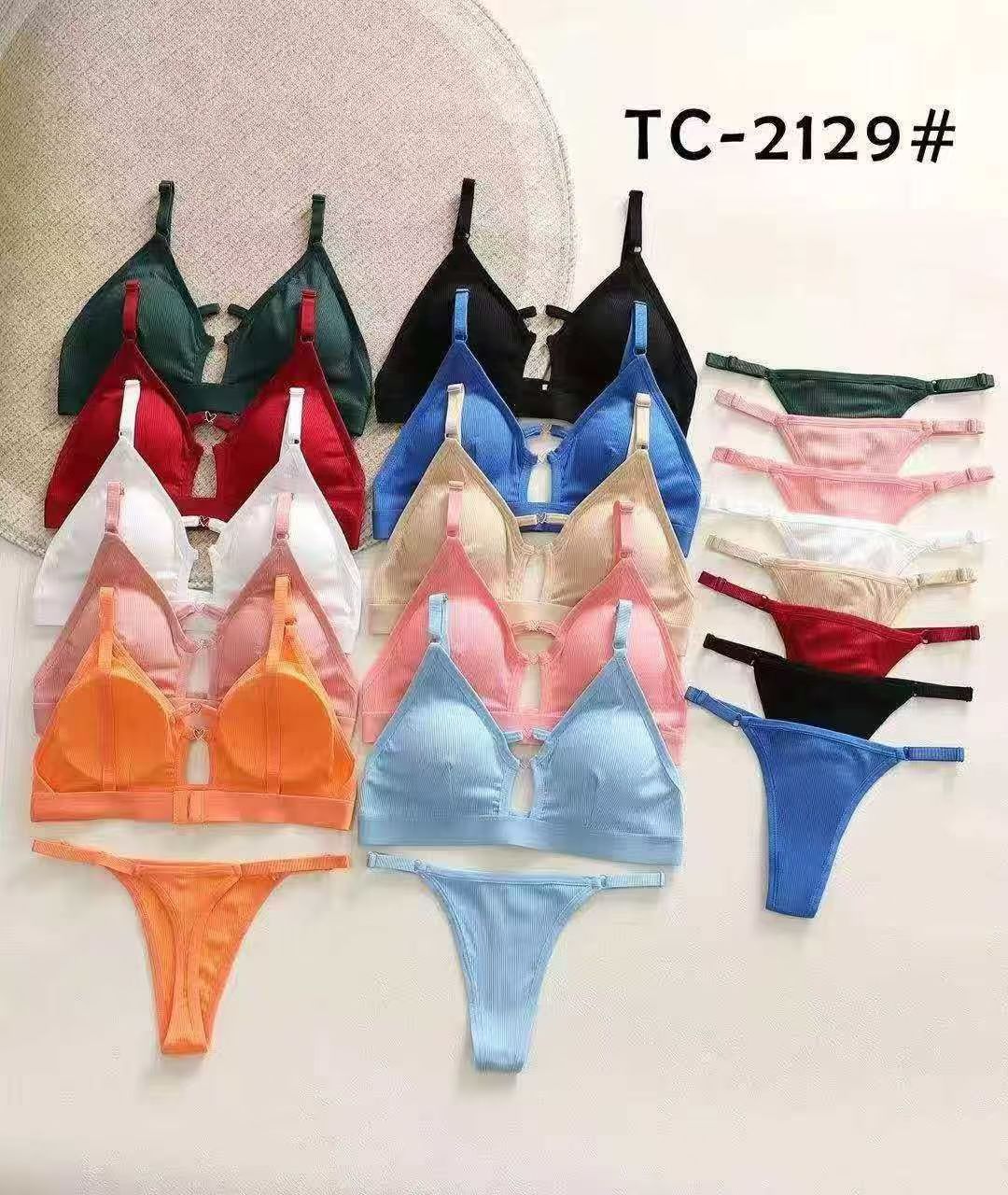 French sexy triangular cup beautiful back set, plus-size bra undefined