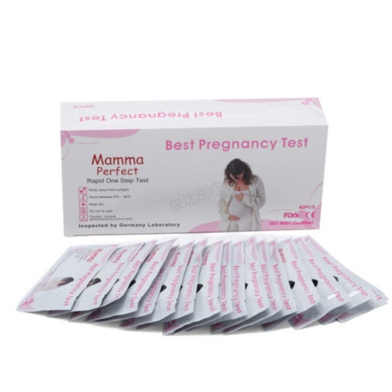 Disposable Early Pregnancy Test Strip, English Independent Box, Home Rapid Pregnancy Test Card, Early Pregnancy Test Strip Specification drawing