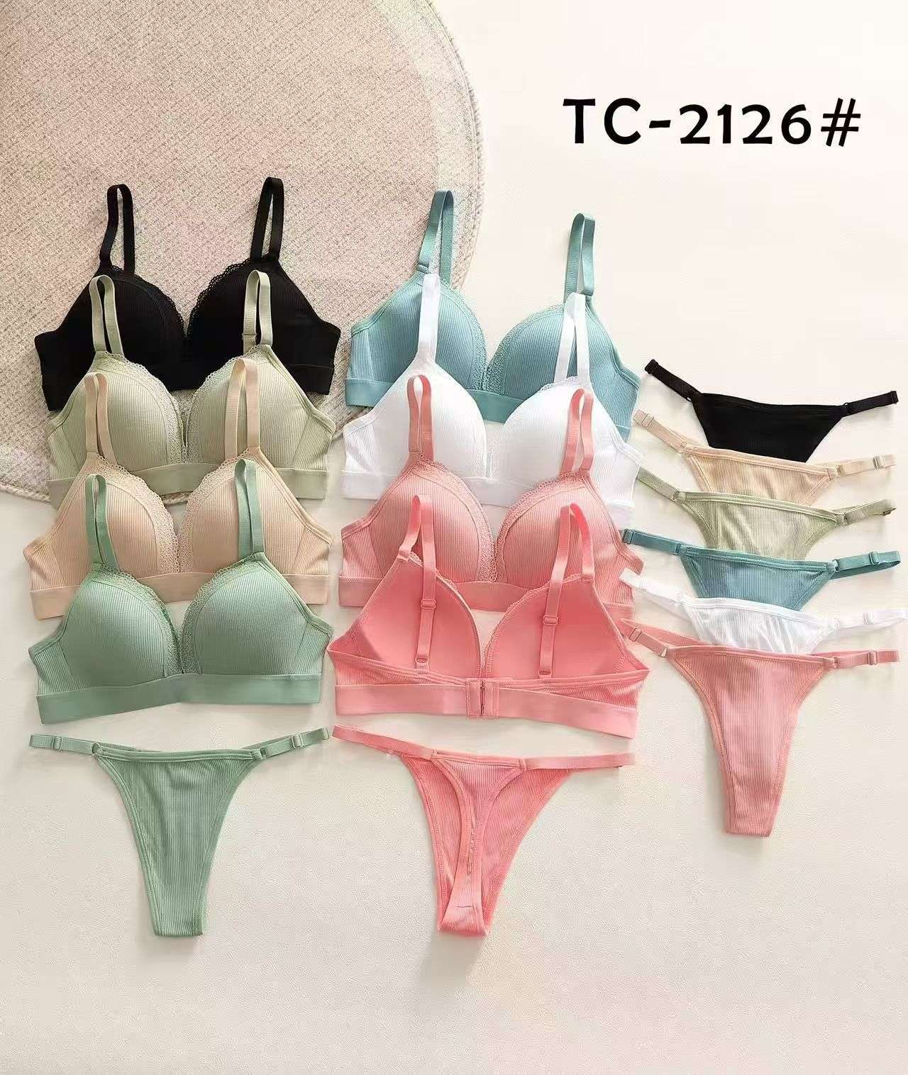 French sexy triangular cup beautiful back set, plus-size bra undefined