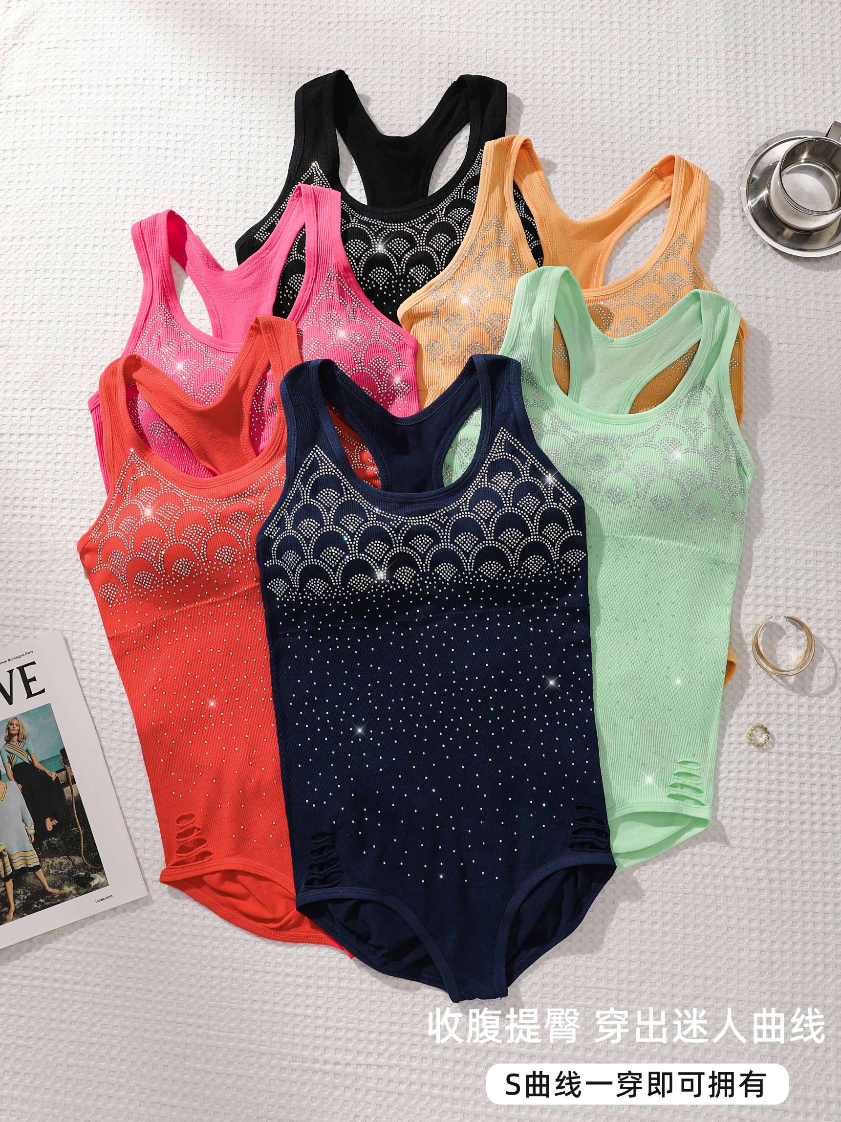 B820# Hot Diamond [Cross-border Shaping One-Piece Triangle Pants]
Tight-fitting European and American shapewear for women Item Picture