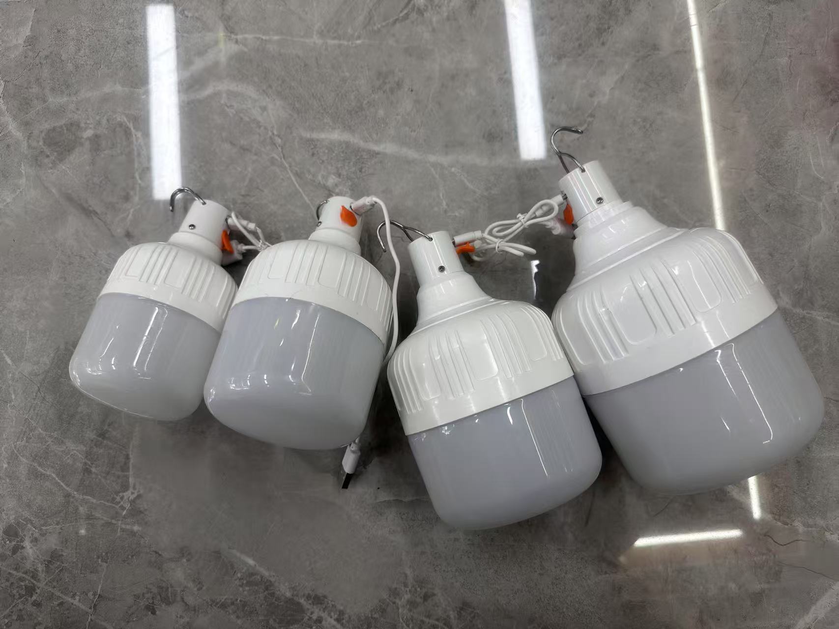 5V LED charging emergency bulb, usb bulb lamp, household energy-saving bulb, indoor and outdoor lighting, screw-top T-bulb, constant current 10w, outdoor camping hook model details Picture