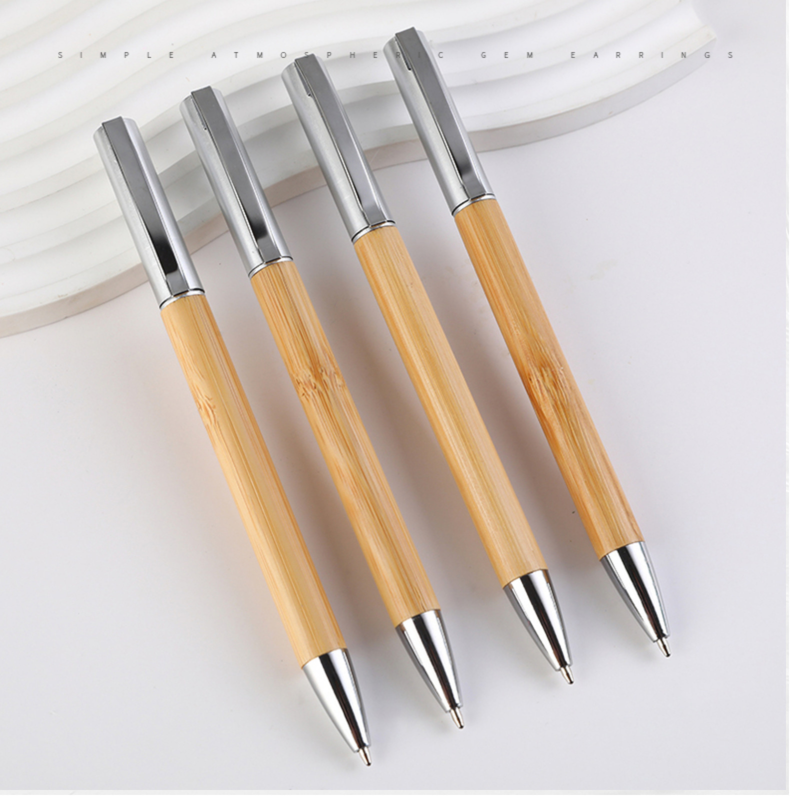 Ballpoint pen, bamboo pen barrel, ballpoint pen spray painting barrel, bamboo ballpoint pen thumbnail