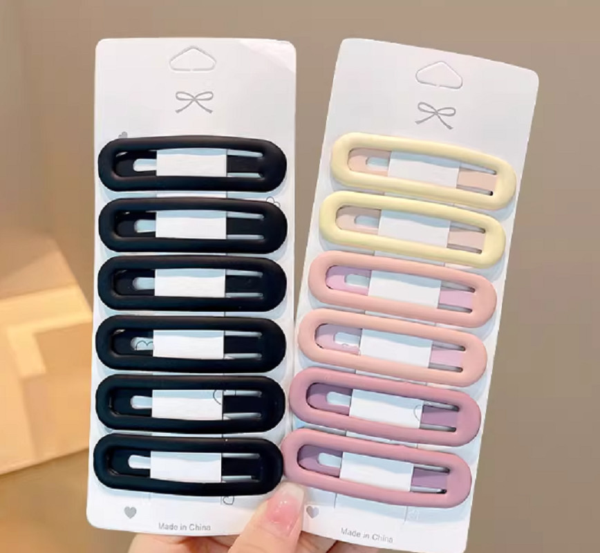 知性优雅女士发夹 新款热销发夹 多色拼搭发夹