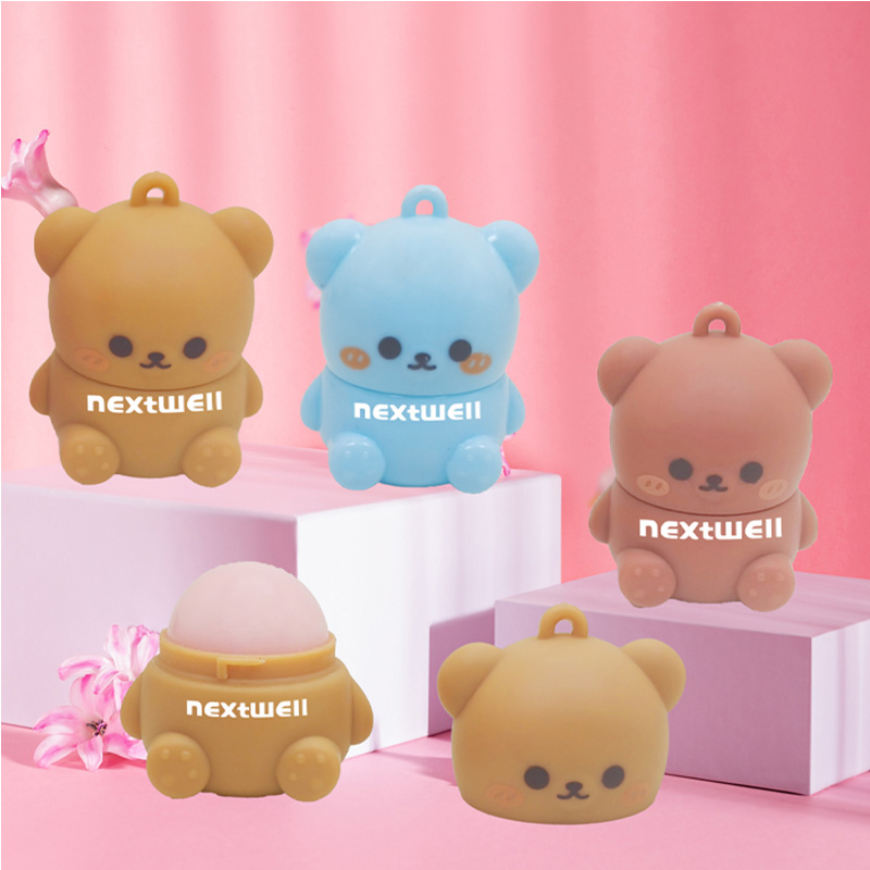Cross-border Next Well Bear Pendant Lip Balm Moisturizing and hydrating Dry and cracked lips in autumn and winter Safe colorless lip balm OEM/ODM manufacturer wholesale Moisturizing lip balm Vaseline Lip Balm Specification image
