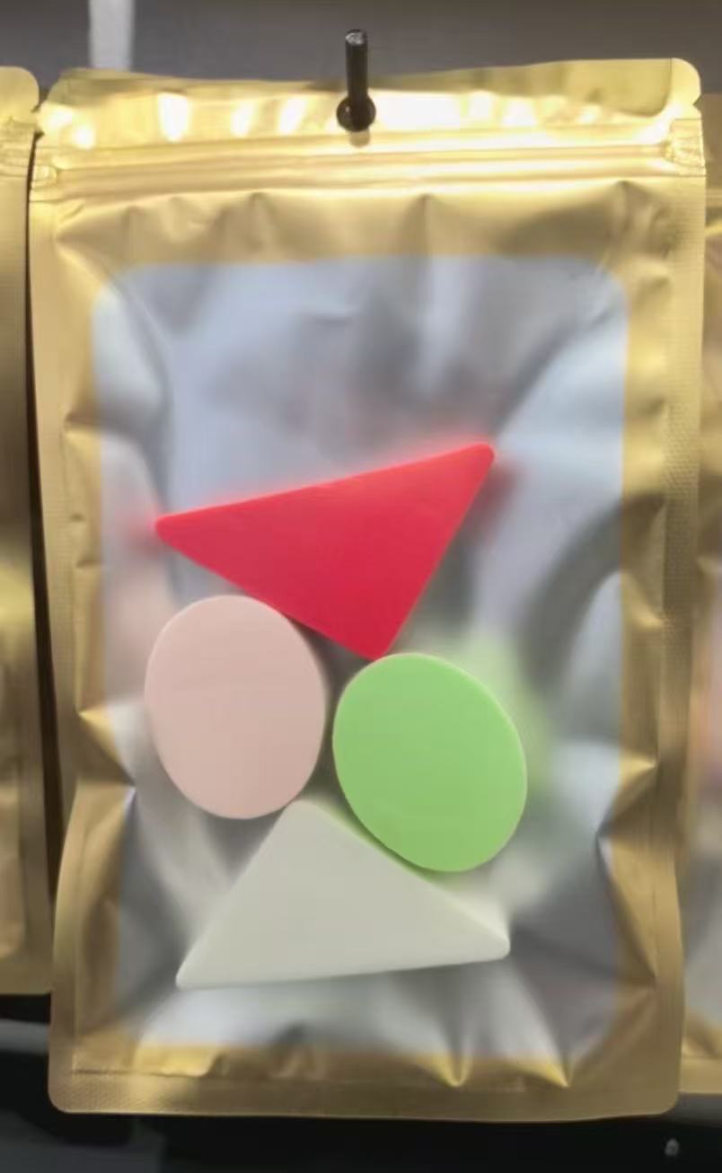 圆形三角形粉扑粉底液专用不吃粉气垫定妆美妆蛋干湿两用