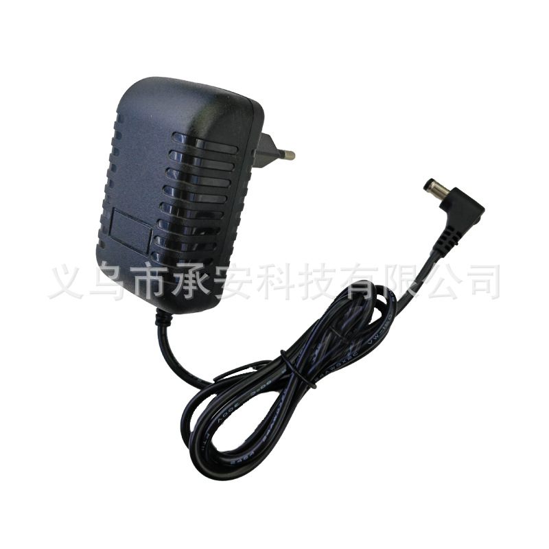 High-quality 12V1A elbow power adapter, LED light strip monitoring router, wall-mounted switching power supply, up to 12W details Picture