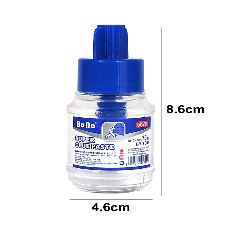 BY-7001 English Version with Brush Adhesive, 70ml, student-specific, environmentally friendly, fast bonding, easy to use, odorless, and free of formaldehyde Application Scenario