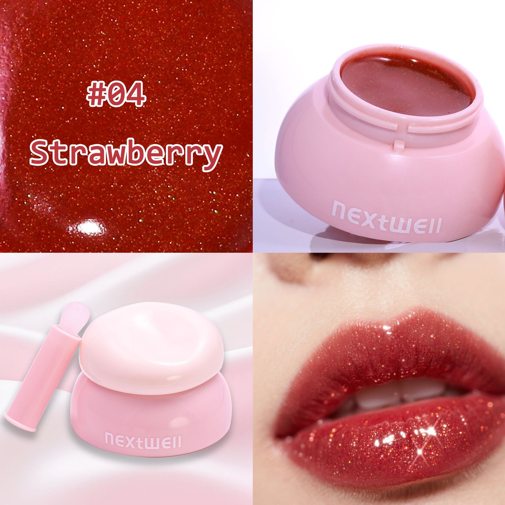 Crossborder specialty Next bien explosión de estilo aqua mirror Lip Balm lápiz labial espejo esmalte labial impermeable de larga duración hidratante humedecedor lip balm fabricante al por mayor líquido lip gloss lip mask