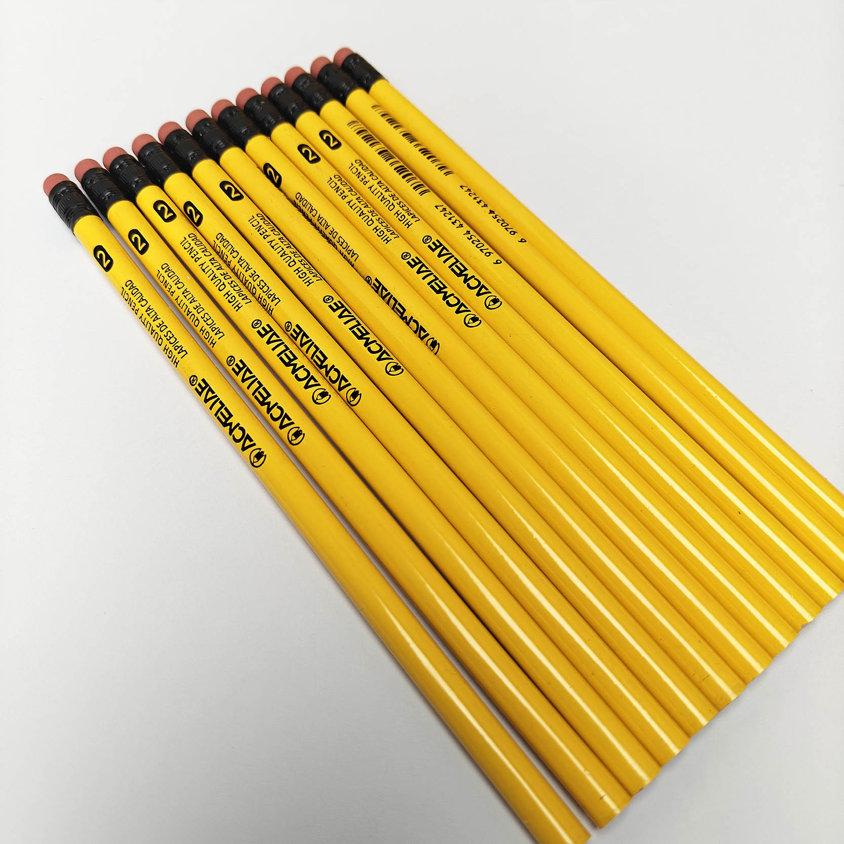 ACMELIAE writing pencil Yellow Pencil with eraser  43115 details Picture