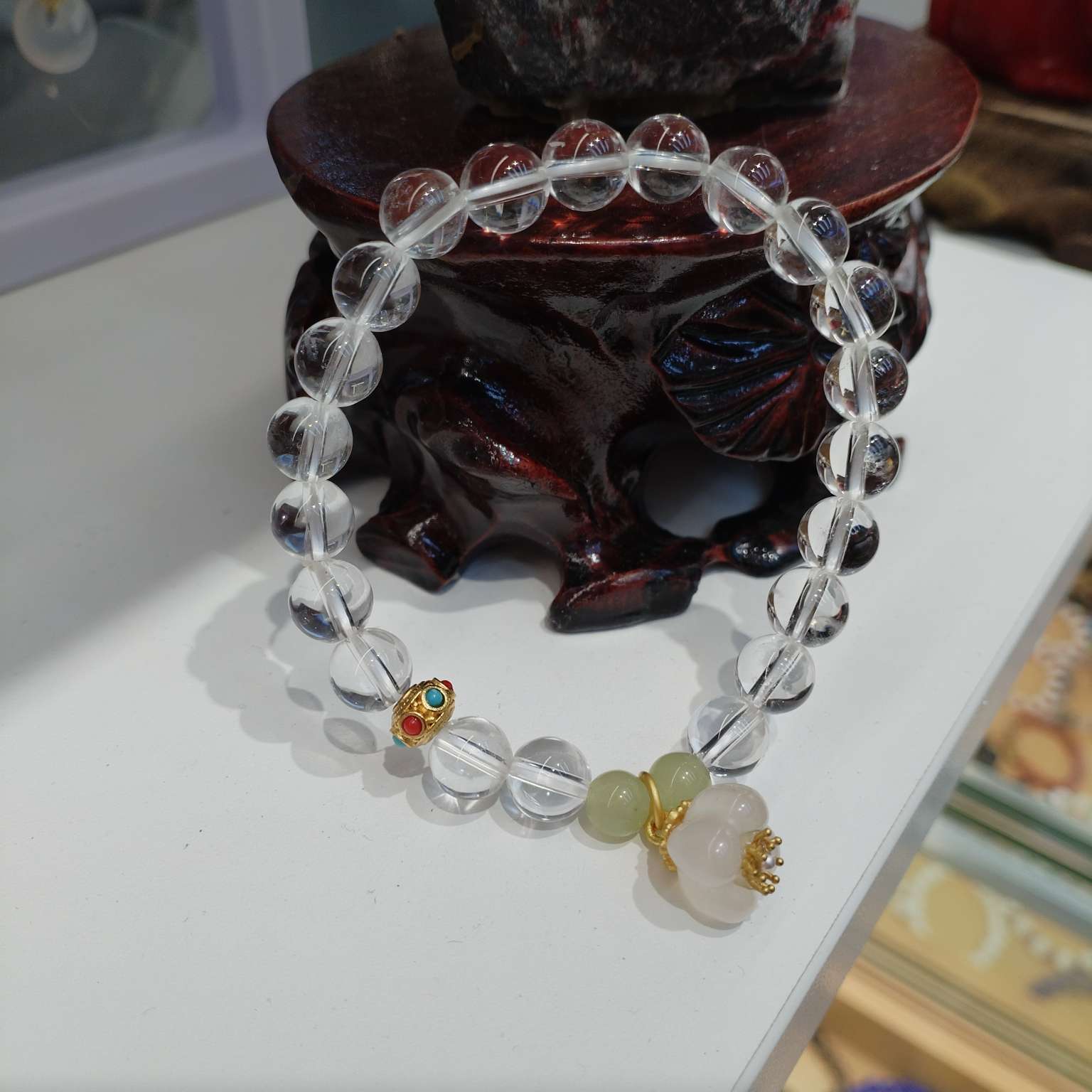 8厘天然白水晶手串手饰多款可选女生时尚手串饰品礼品图