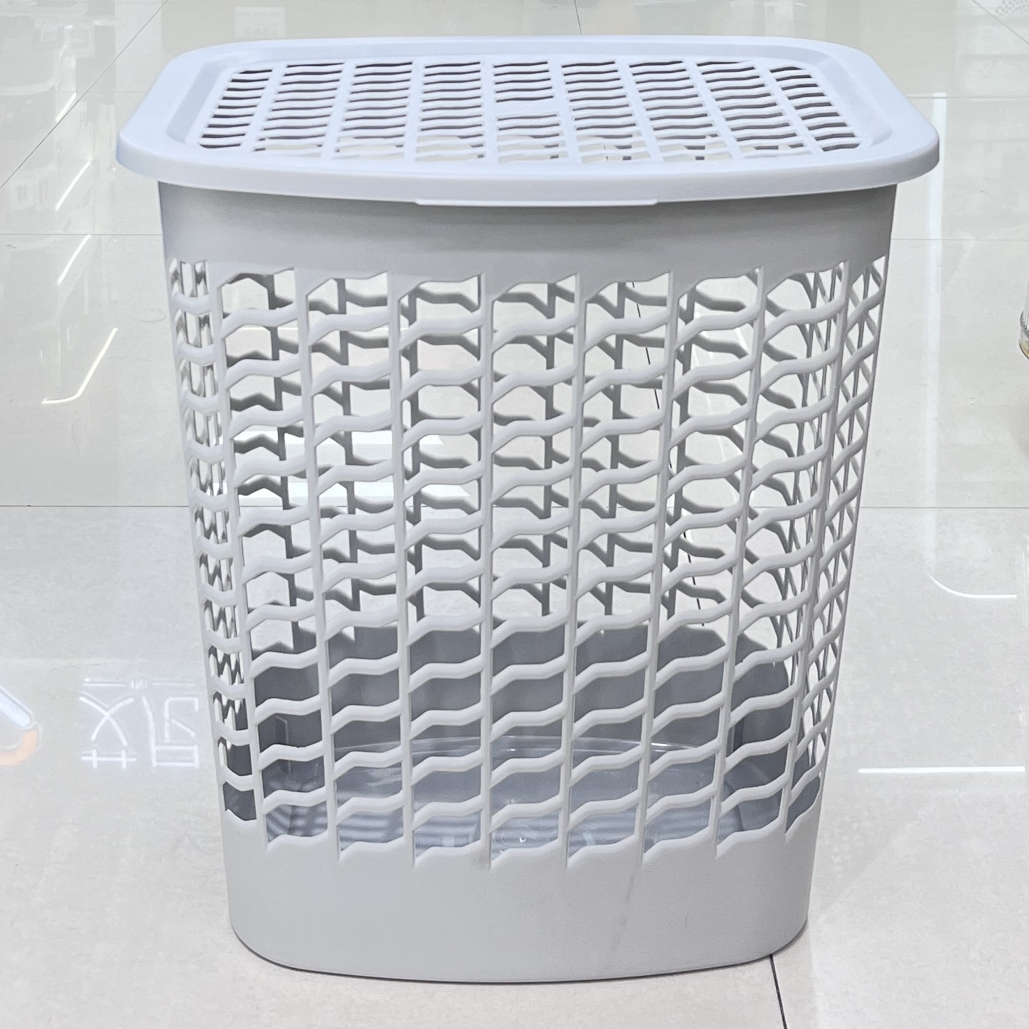 2025 New model with a covered dirty clothes basket, multi-functional portable storage basket, large-capacity home bathroom storage