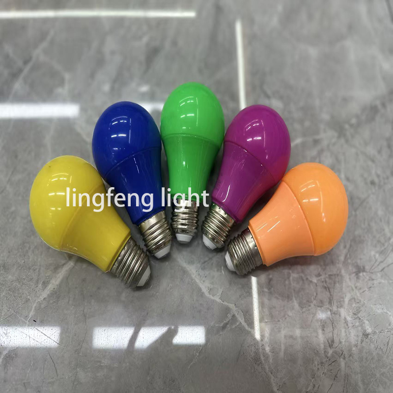 LED灯泡 球泡灯塑包铝球泡家用节能灯泡室内照明螺口恒流 5w 7w节日彩灯