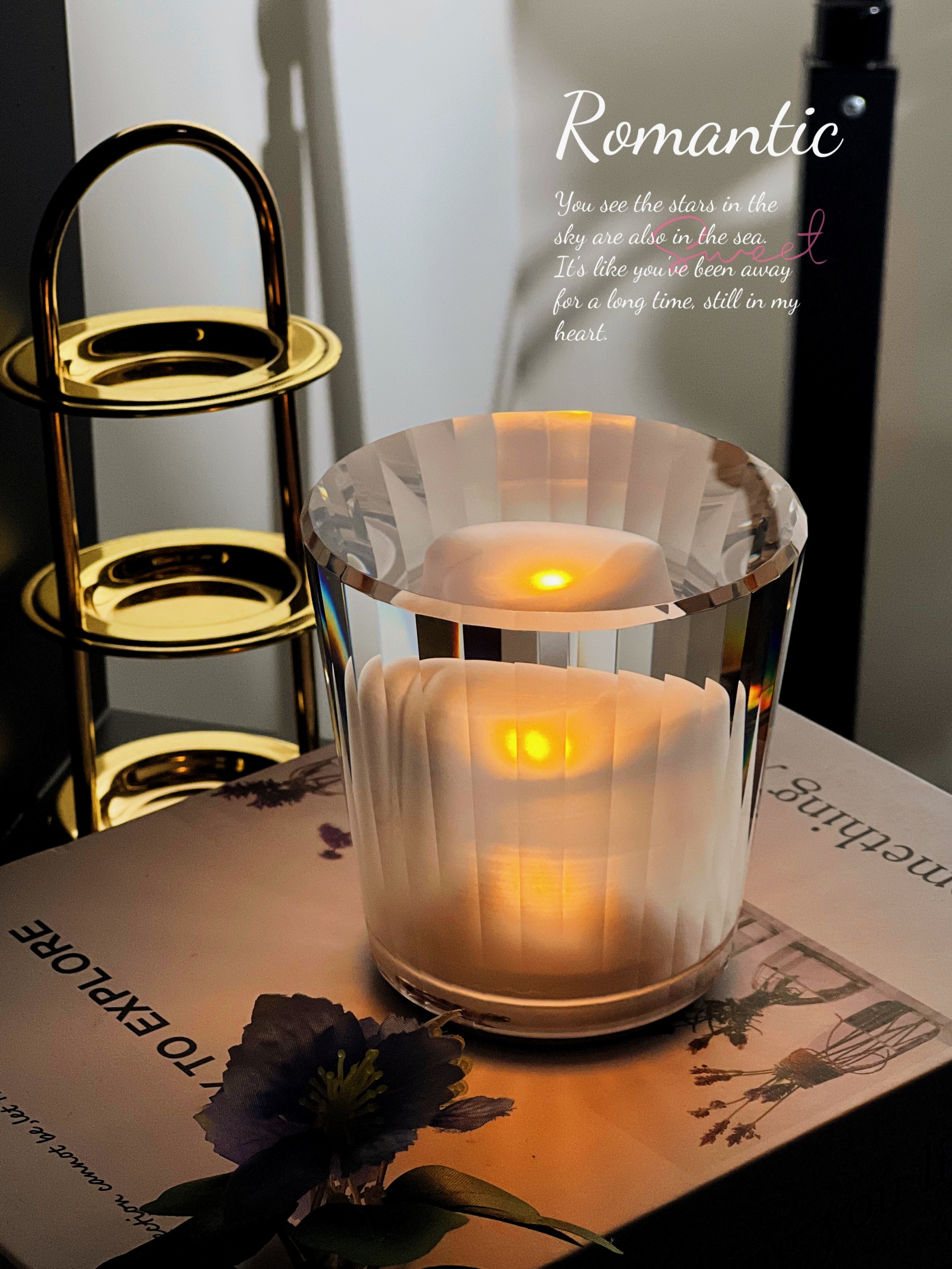 Creative table lamps, home decoration lamps, ornaments, night lights, crystal ambient lights, creative table lamps details Picture