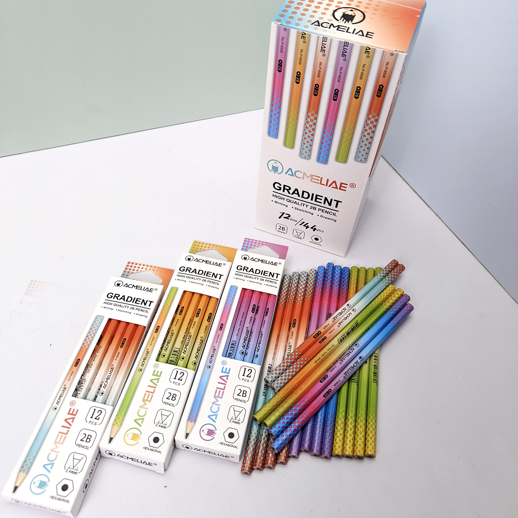 ACMELIAE P-6508 Children Writing Pencils Economic HB Pencils School Office Writing Pencil Wooden Pencils  details Picture