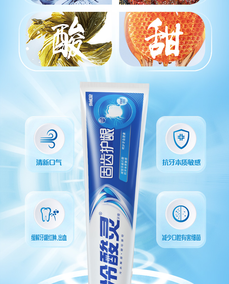 冷酸灵牙膏固齿护龈（沁心薄荷） 180g详情3