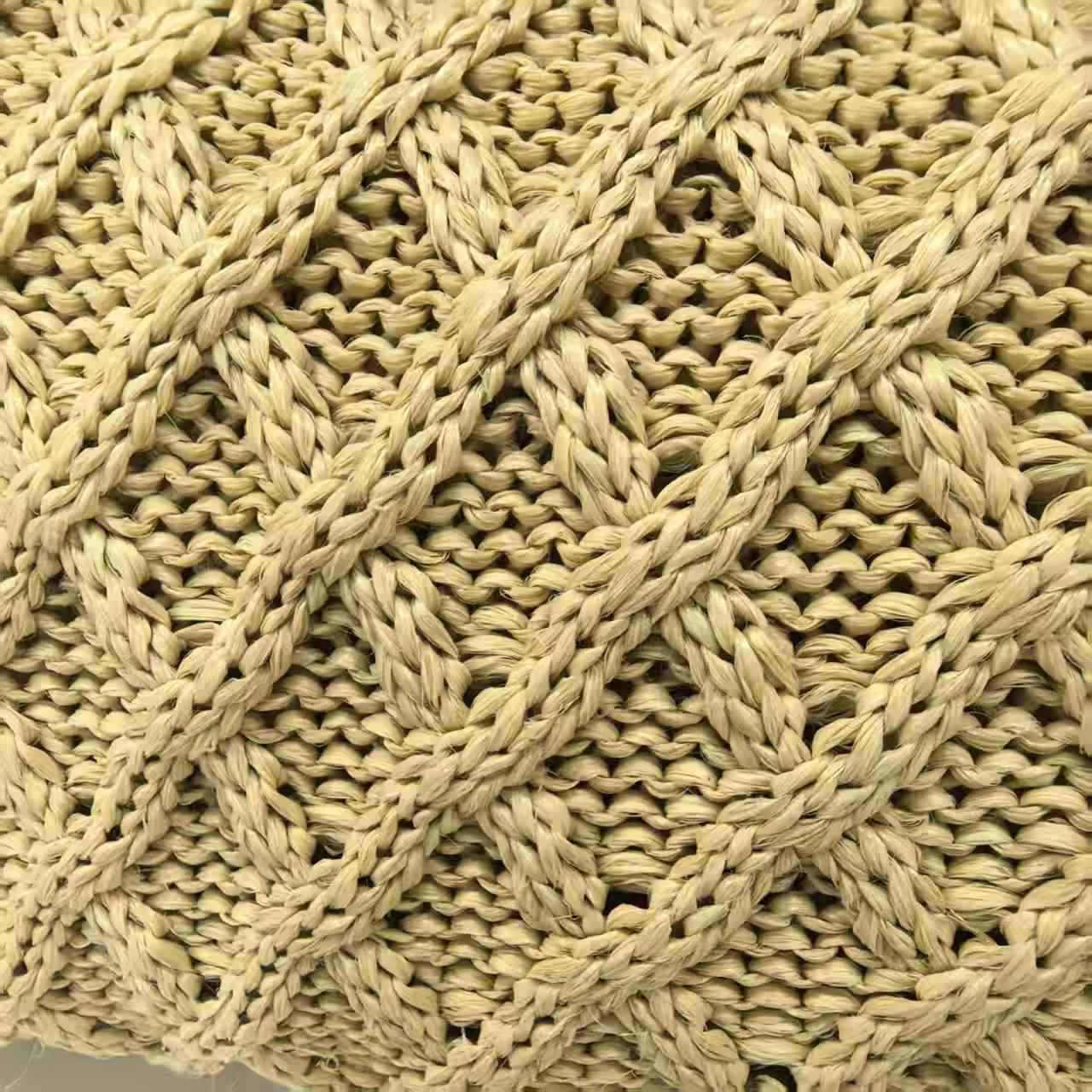 厂家直供工艺PP编织草料 草编鞋，包包面料可批发 6175号