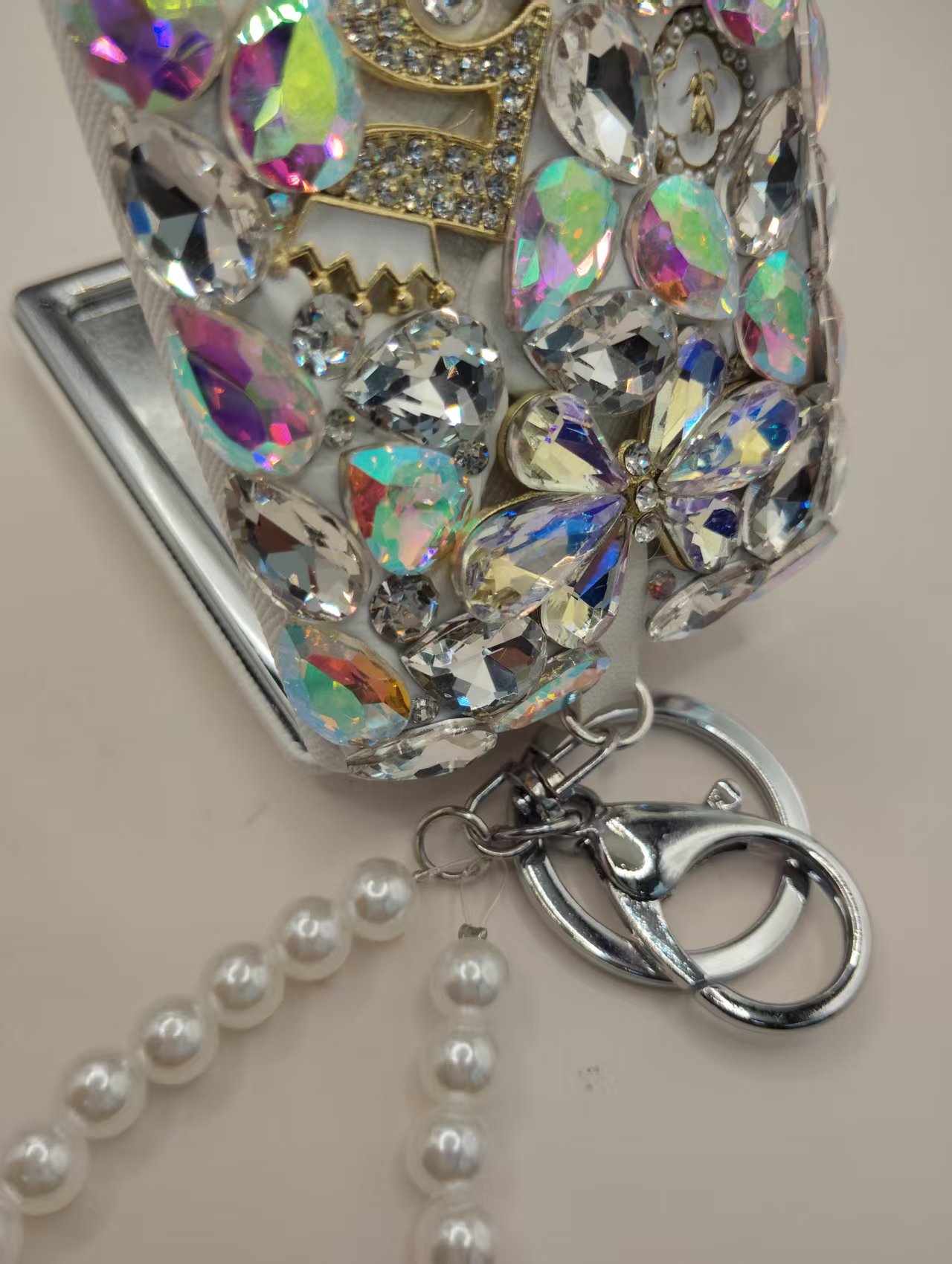 语柏亚高奢化妆镜钥匙扣，招财手工diy店人造仿真树