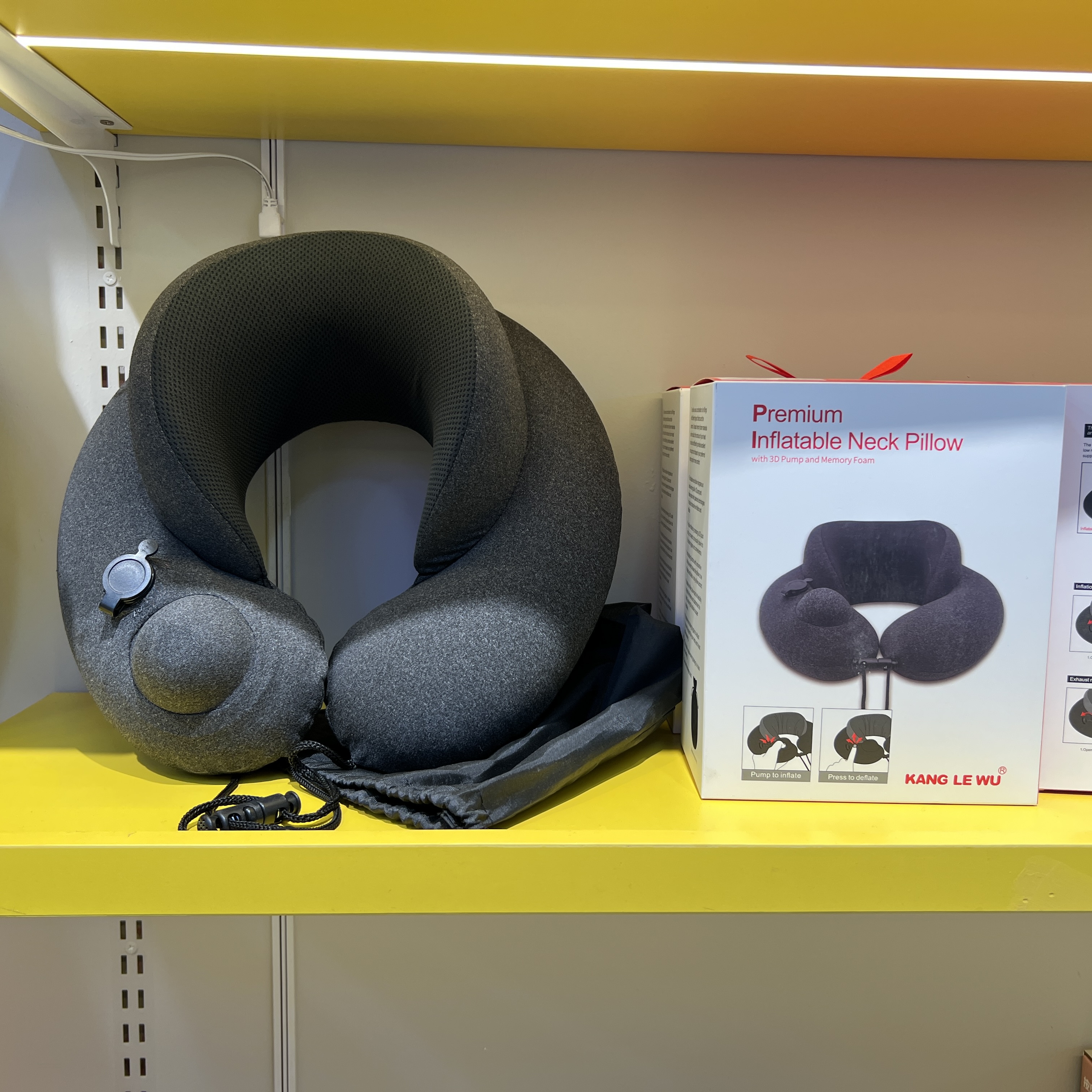 旅行便携式记忆棉护颈充气U型枕2号旅行枕