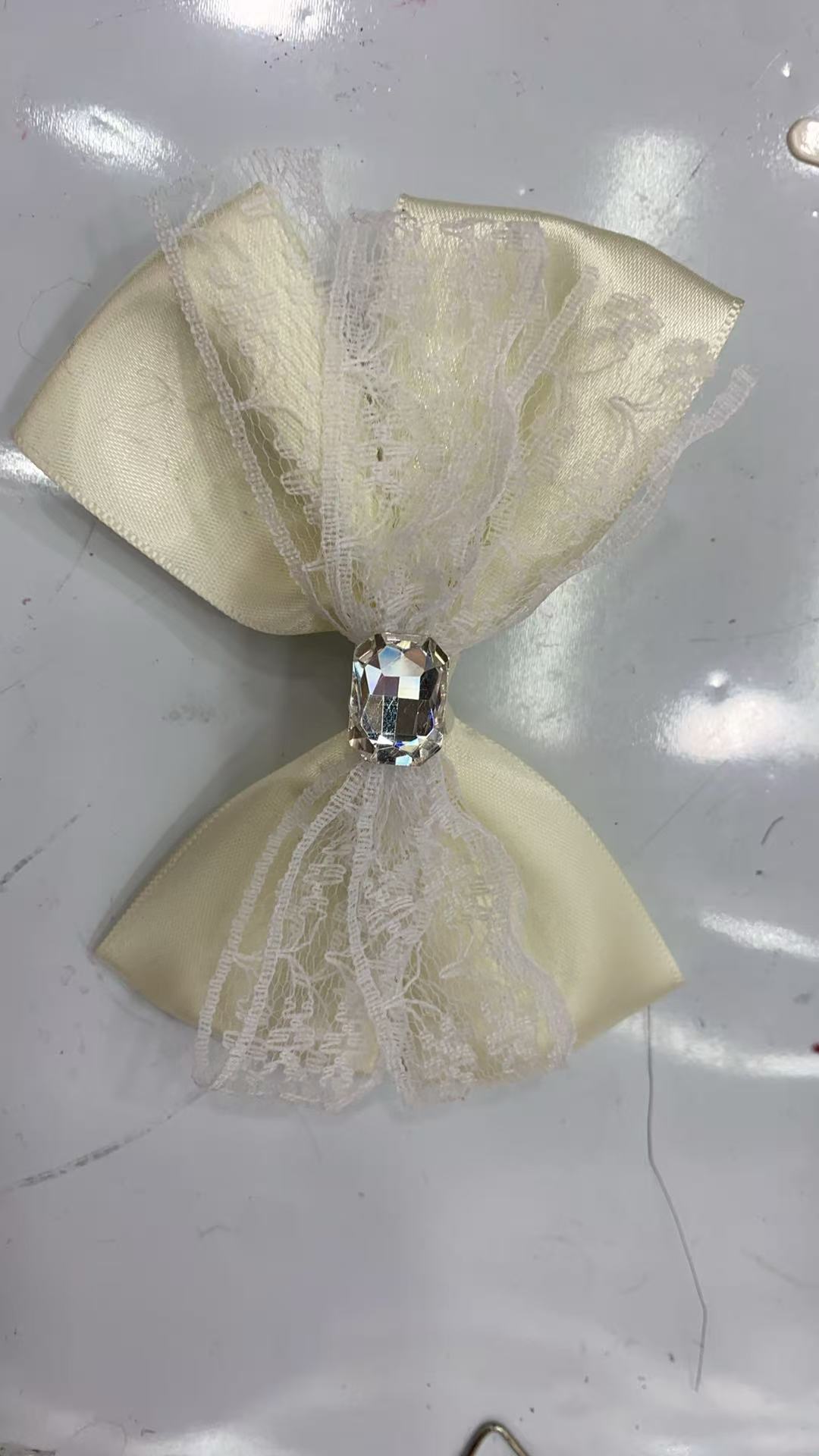 Chinese-style bow flower, bow tie, long rope, suit accessory, fashionable and trendy evening dress, bow tie, men's decoration details Picture