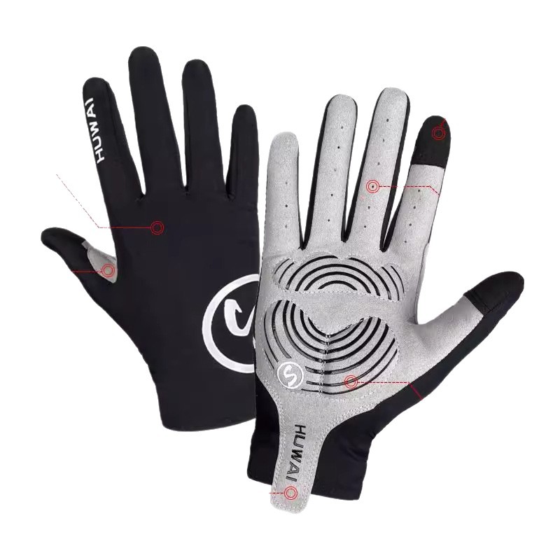 Outdoor sports gloves can be printed with logos for summer UV protection, breathability, ice silk cycling, sun protection and breathability Item Picture