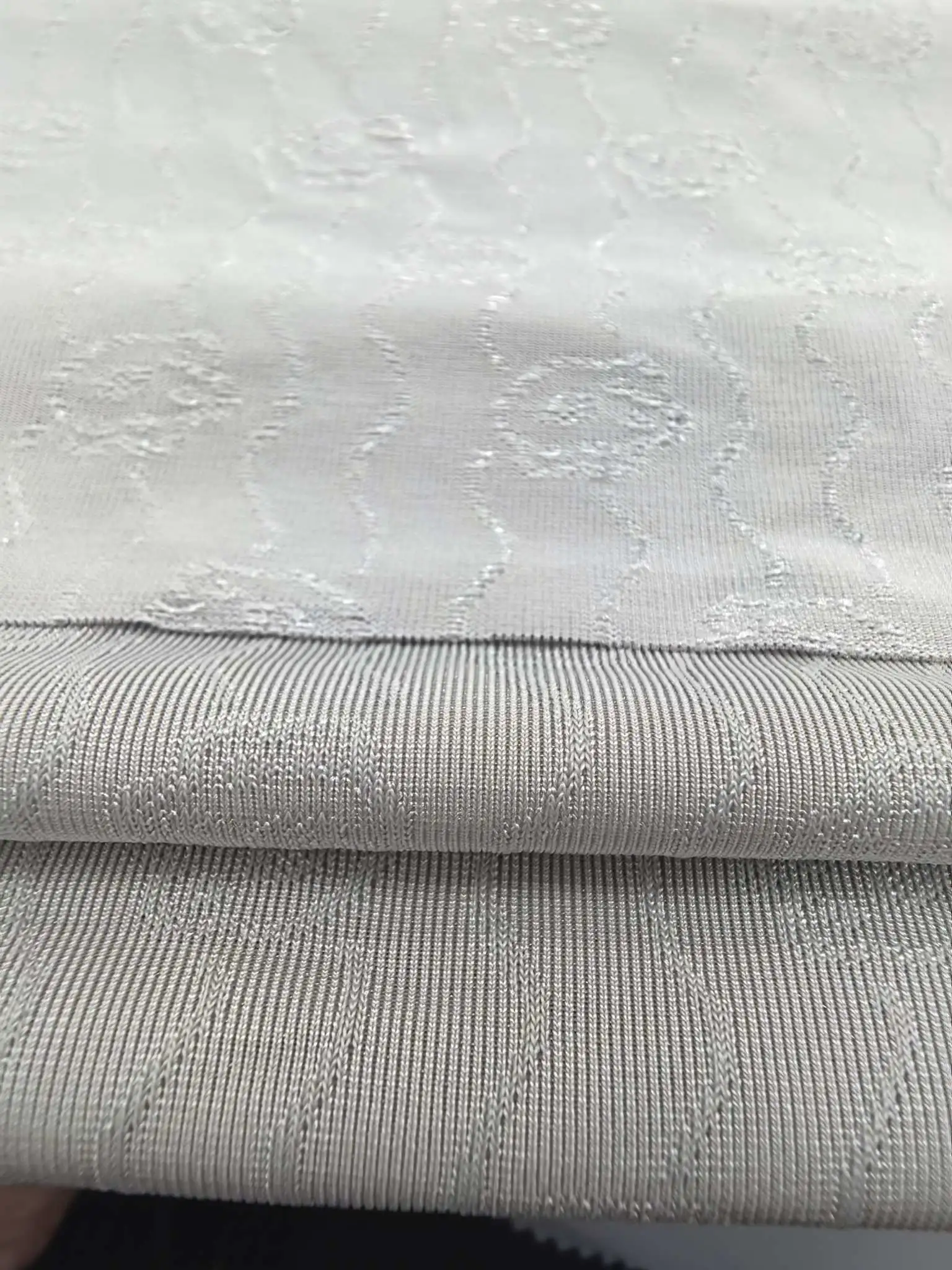 WKA90790 polyester knitted close-knit jacquard fabric is suitable for underwear, bras, face masks and masks. It is independently innovated and developed in a customized manner based on samples detail image 3