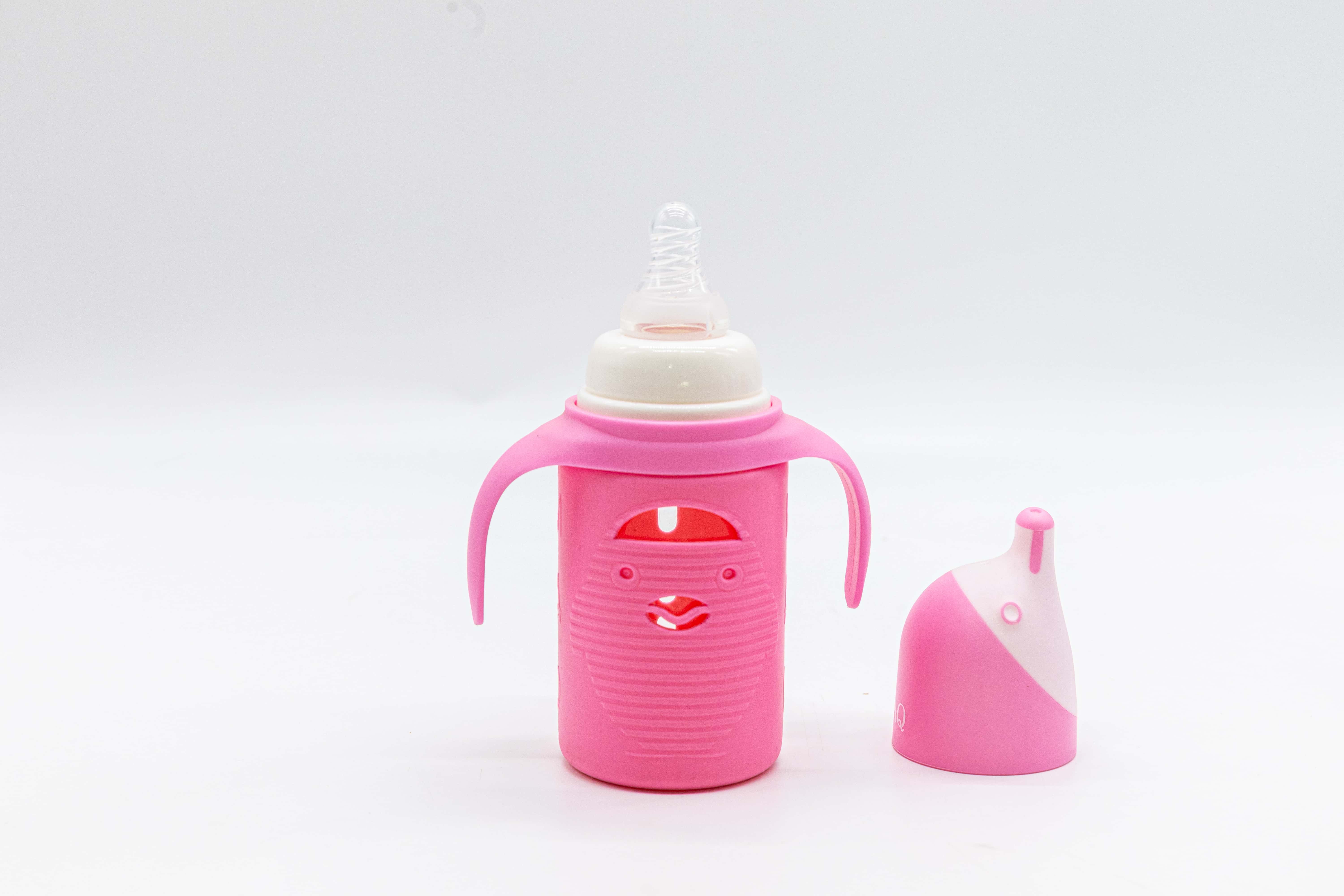 TinkerTot婴儿玻璃硅胶企鹅奶瓶120ml，环保材质产品图