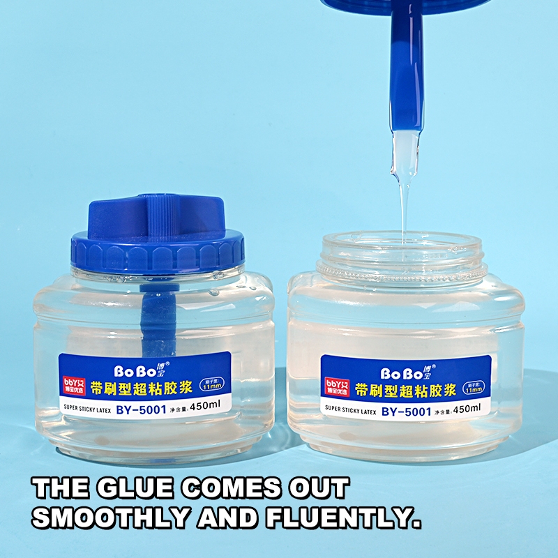 BY-5001 Strong Brush Glue 450ml, student-specific, environmentally friendly, fast bonding, easy to use, odorless, and free of formaldehyde details Picture