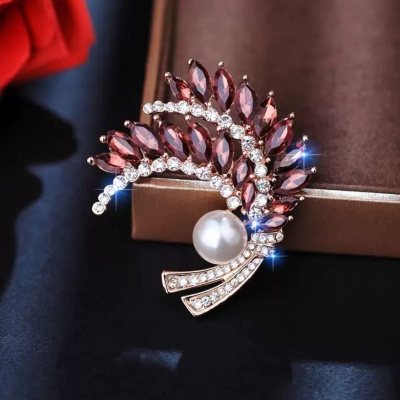 精致麦穗胸针 高级百搭合金胸针