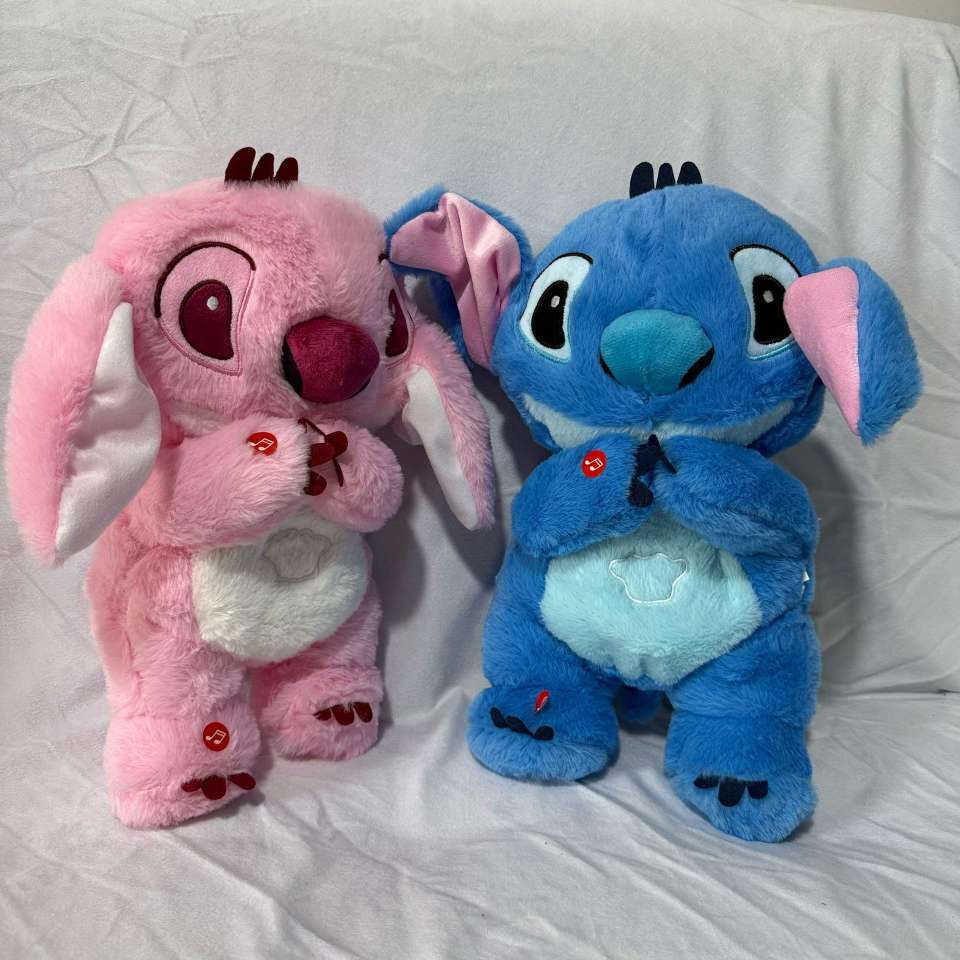 跨境玩具会呼吸史迪仔娃娃水獭玩偶宝宝安抚毛绒公仔宝宝睡眠礼物 40cm详情图3