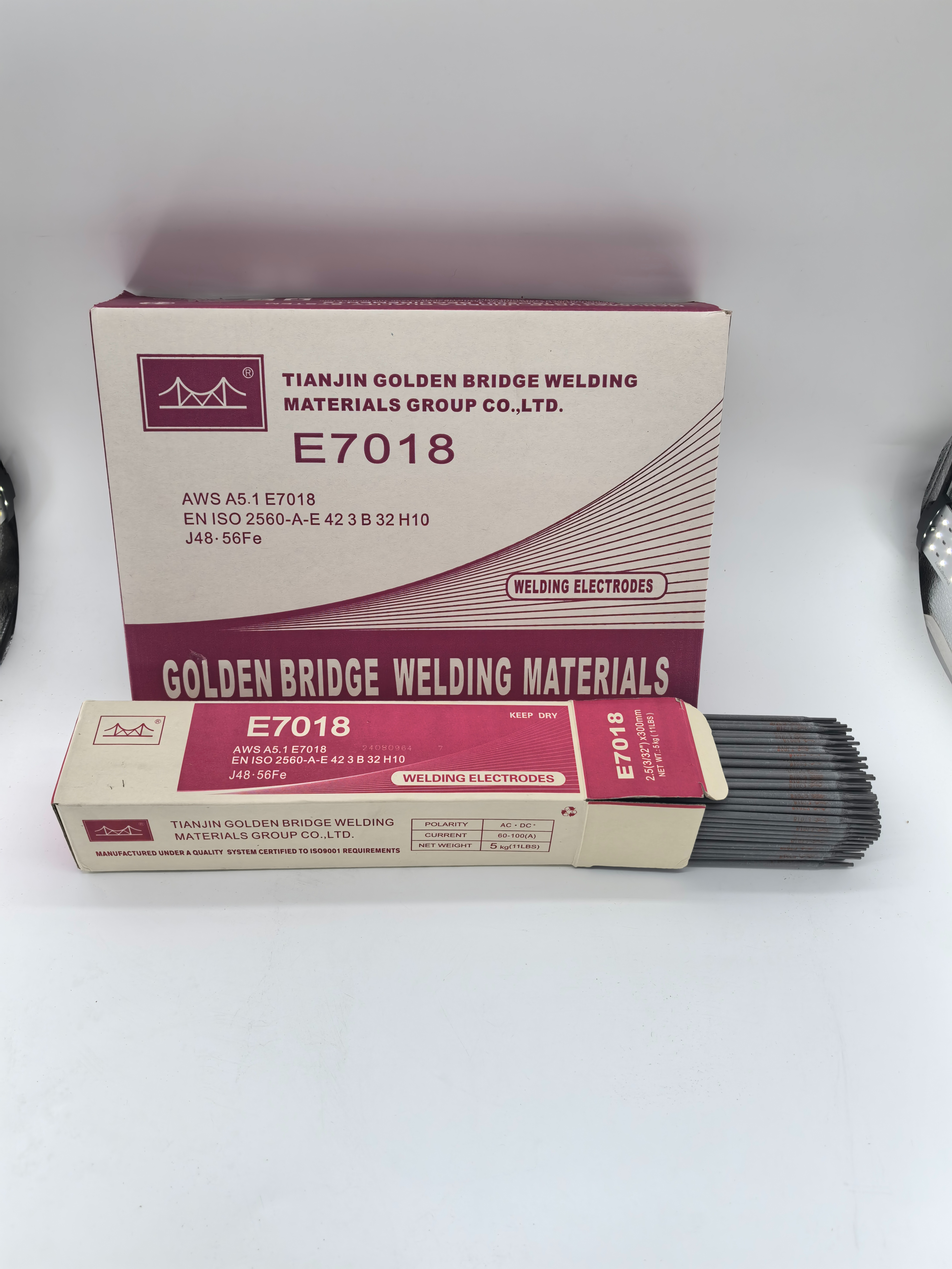 Golden bridge 电焊条 E7018 2.5MM 3.2MM good  quality细节图