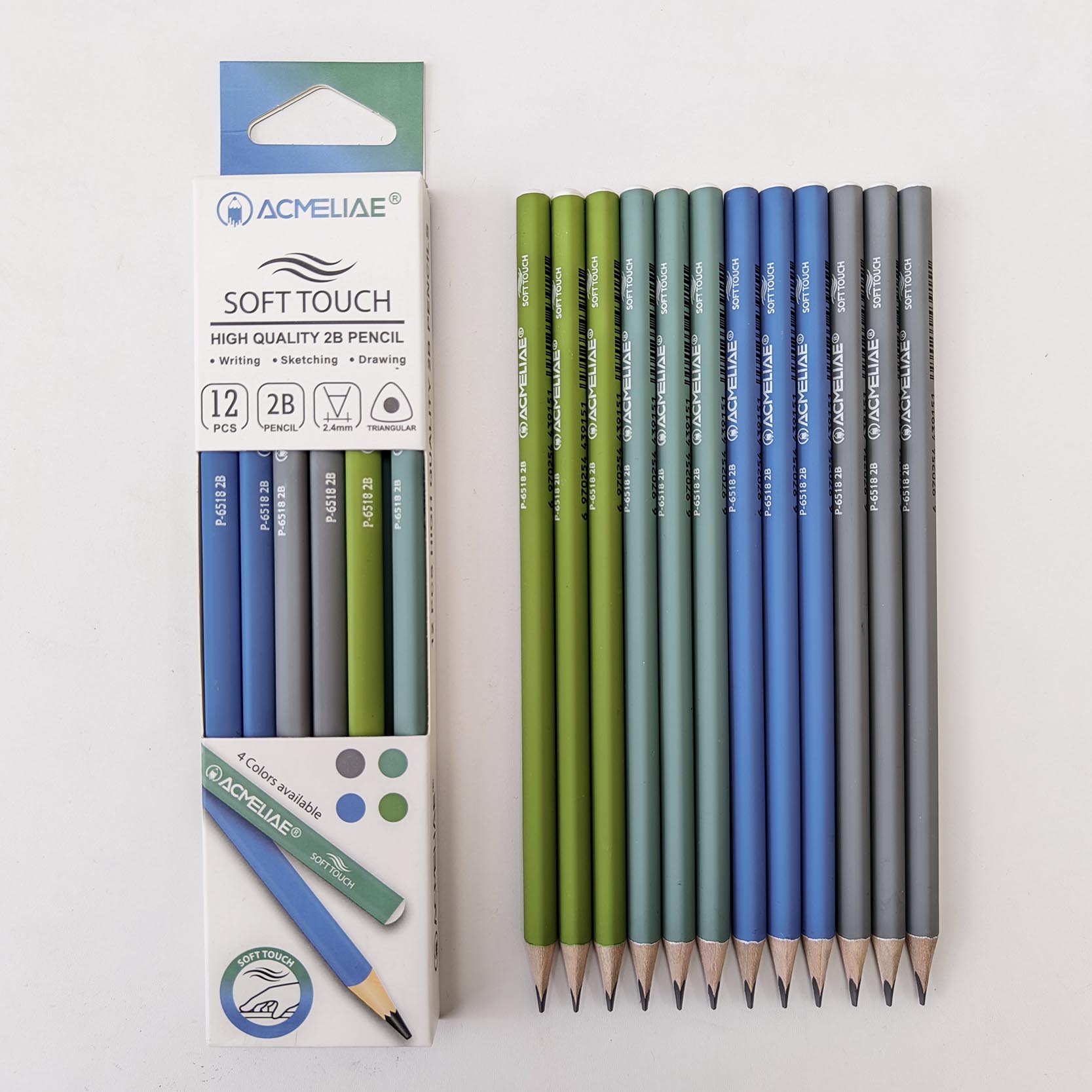 ACMELIAE Soft Touch 2B Pencils full figure