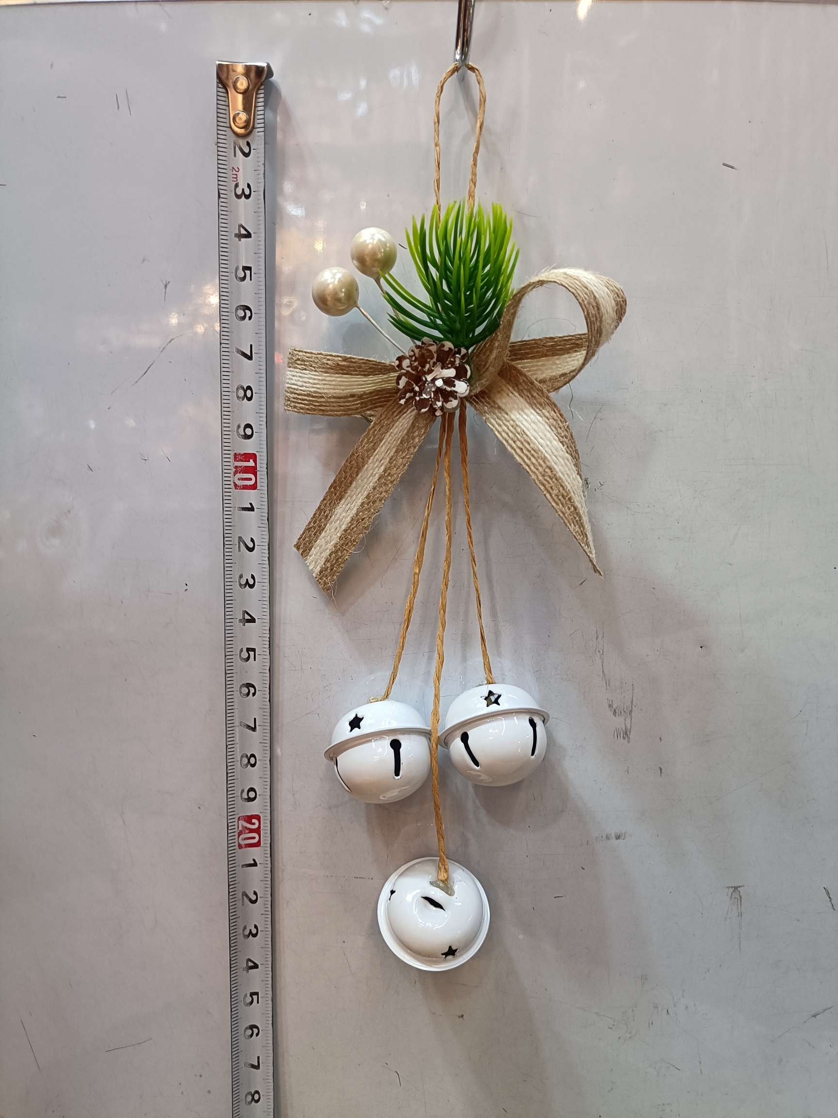 圣诞用品来料加工圣诞球装饰彩条花环木质挂件饰品节日装饰品产品图