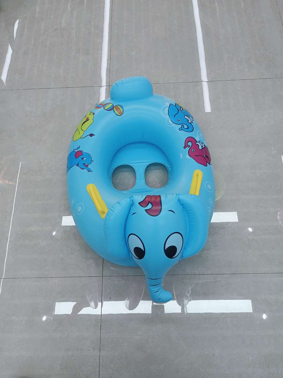儿童充气带头艇婴幼儿玩具动物带头坐艇防侧翻坐圈产品图
