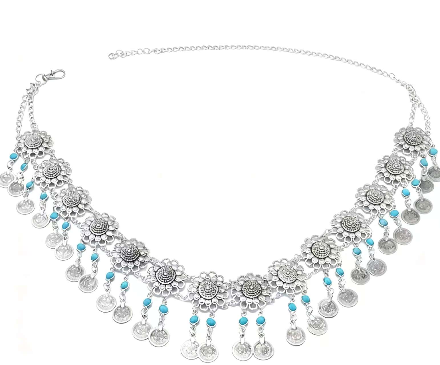 时尚简约金属腰带女百搭潮流百搭装饰腰链腰封女士配饰宽款细带