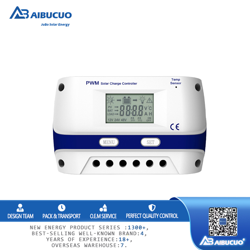 AIBUCUO cross-border solar controller, fully automatic universal photovoltaic power generation controller, 12V, 24V