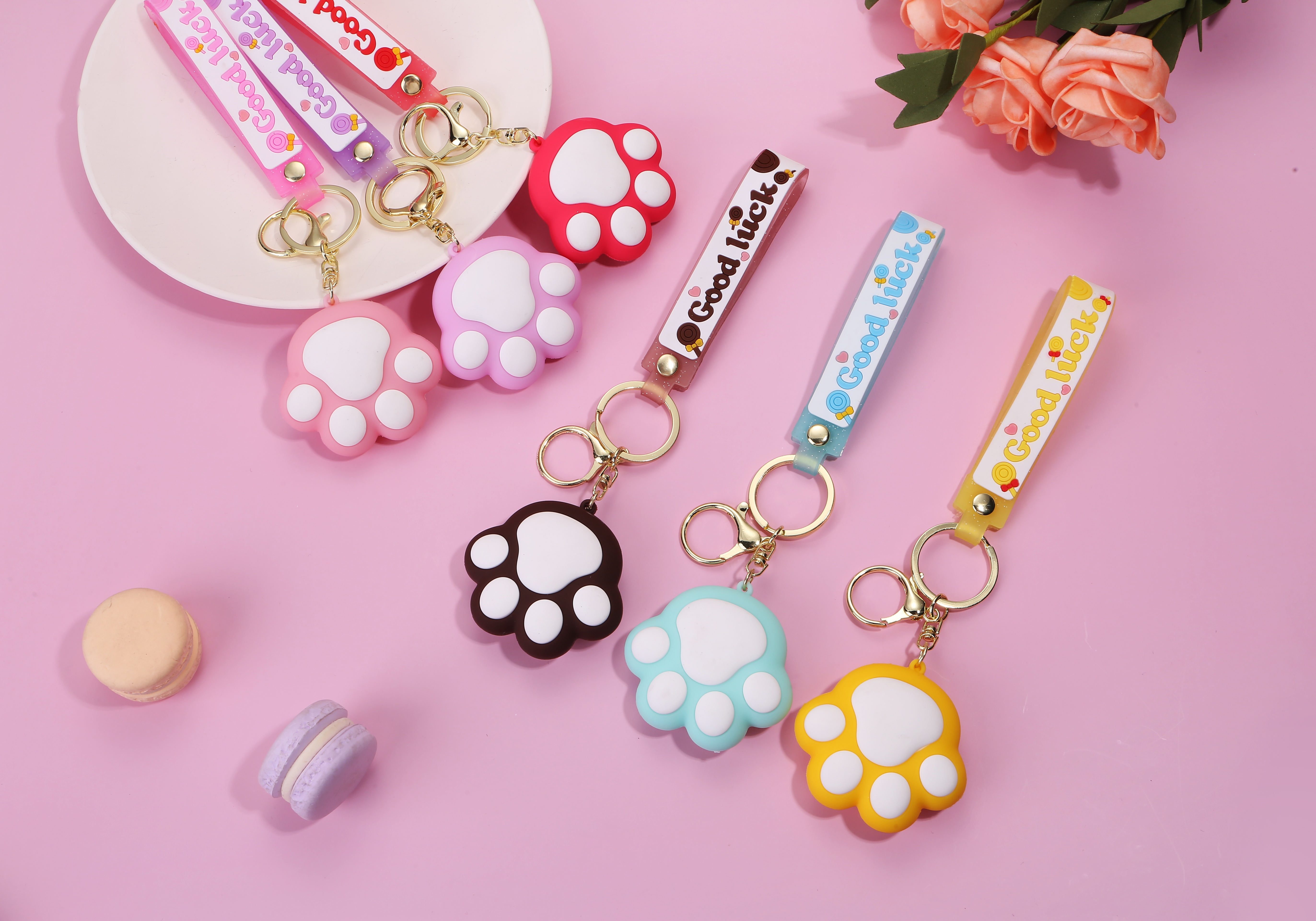 猫爪钥匙扣可爱钥匙扣挂件钥匙扣