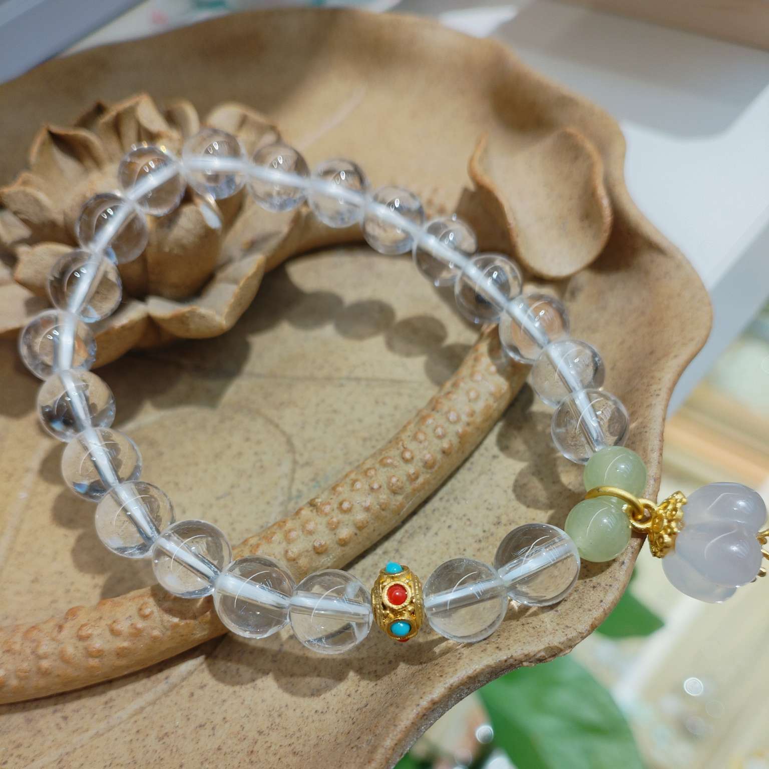 8厘天然白水晶手串手饰多款可选女生时尚手串饰品礼品细节图