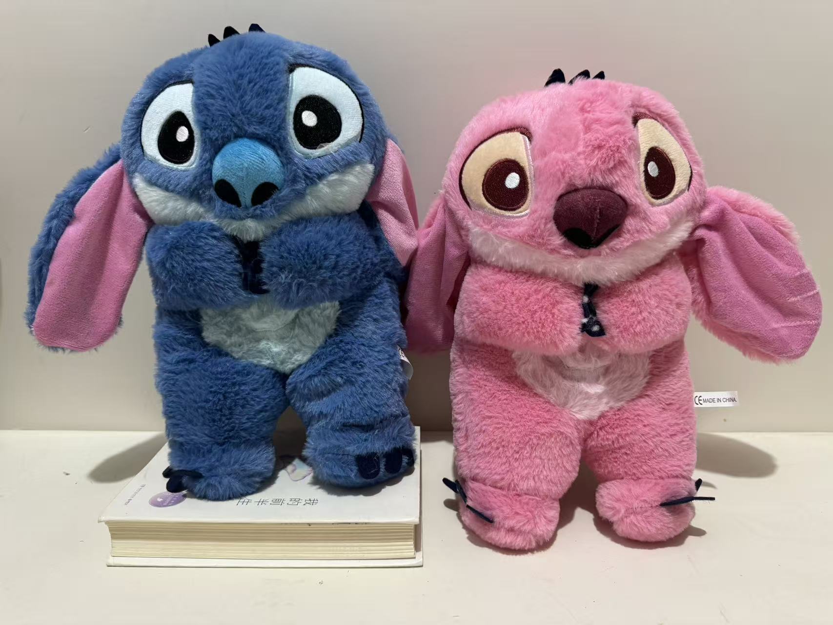 现货跨境呼吸熊呼吸水獭双色呼吸史迪仔儿童安抚声光玩偶公仔动物 